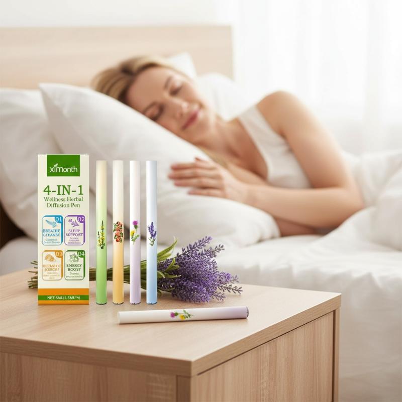 Herbal And Wellness - 4-in-1 Kräuter-Diffusor-Set: Kräuter-Energie-Riegel zur Reinigung und