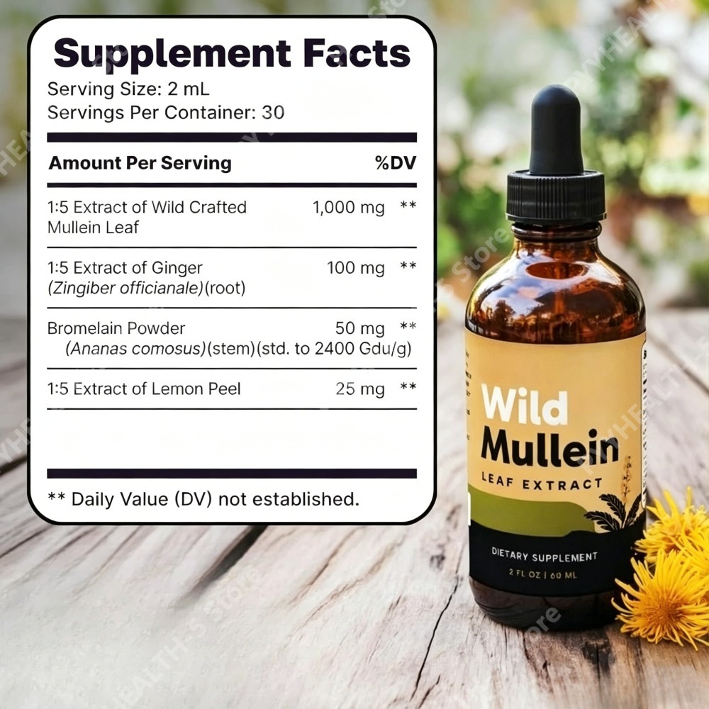 Wild-Mullein-Blätter-Tropfen m – Herbal Wellness Supplement Bewertung und Preis