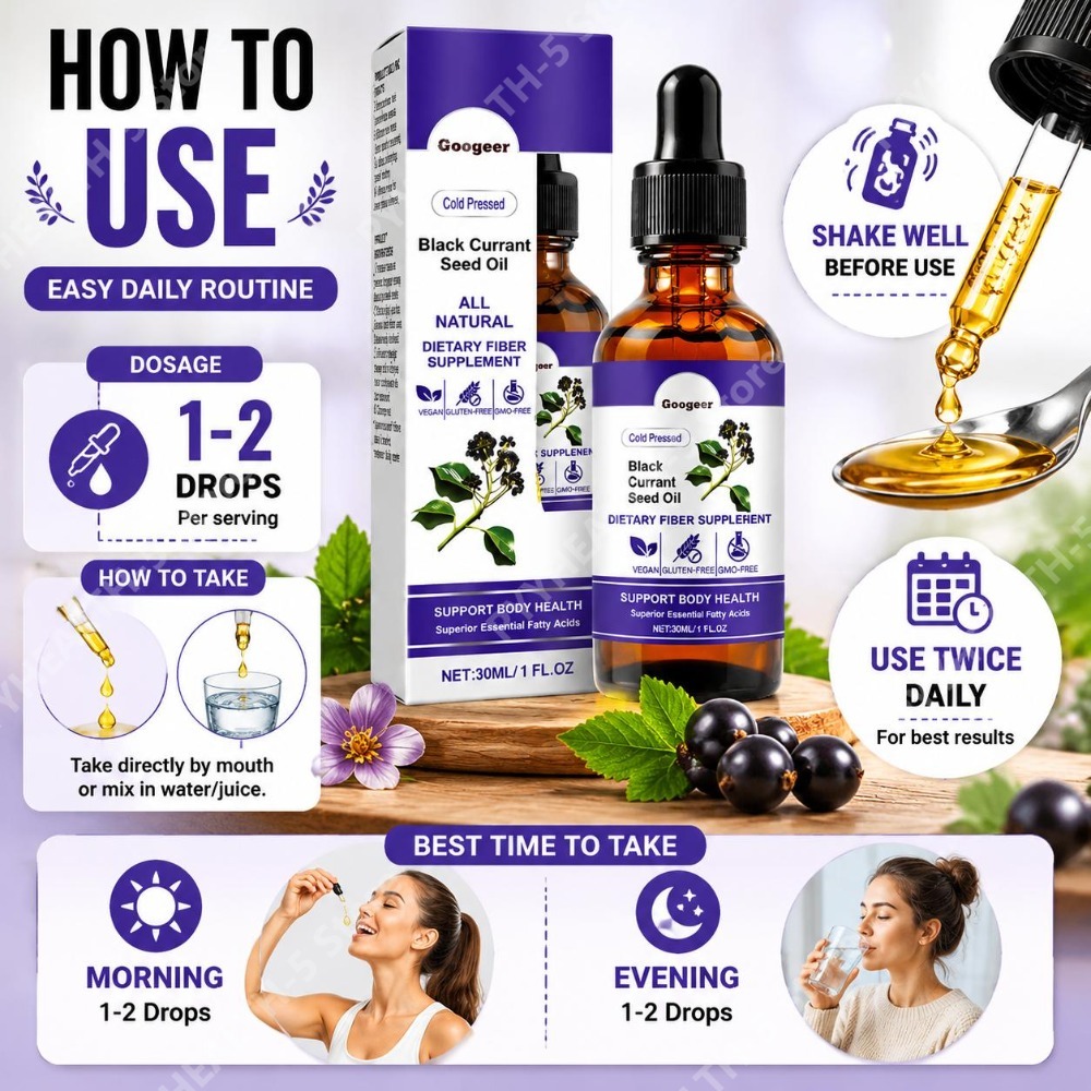 Schwarze Johannisbeeröl-Tropfe – Wellness Herbal Medicine Bewertung und Preis