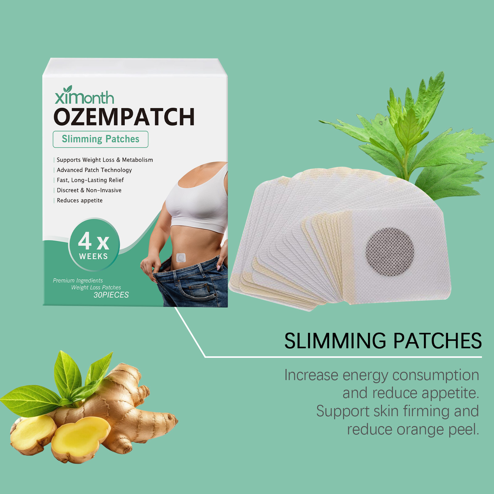 Ximonth Körperformende Pflaste – Herbal And Wellness Bewertung und Preis